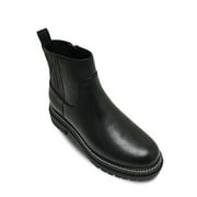 Time and Tru Women's Lug Chelsea Boots, Wide Width Available