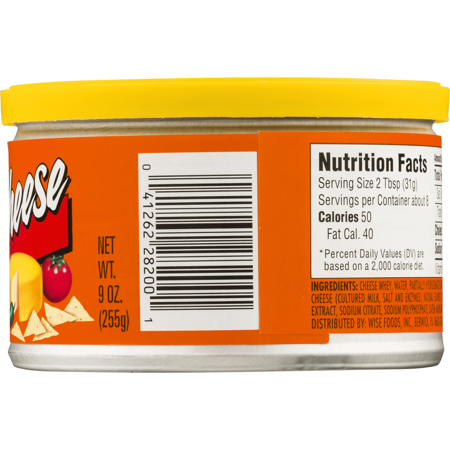 Wise Nacho Cheese Dip, 9 oz. Aluminum Can, Low Sodium, Shelf Stable