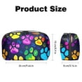thumbnail image 5 of Dog Paw Print Oxford Fabric Digital Pouch for Electronic Devices, Waterproof Travel Case for Cell Phone Charger, Hard Drive, and Cords - 5.9x9.44x3.14 inches, 5 of 6