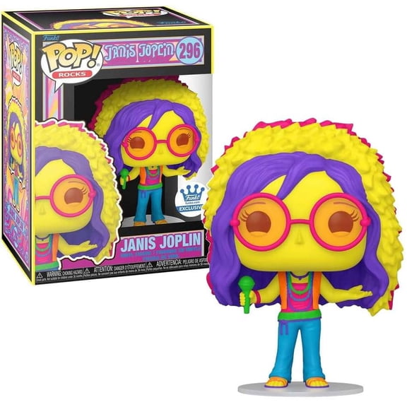 Funko POP! Rocks Janis Joplin Blacklight Exclusive Figure #296!