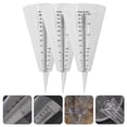 thumbnail image 3 of 3 tazas medidoras cónicas ranuradas para lluvia, transparentes, para jardín, 3 of 6