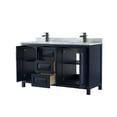 thumbnail image 2 of Wyndham Collection Wcv252560dunsmxx Daria 60" Free Standing Double Vanity Set - Dark Gray, 2 of 7