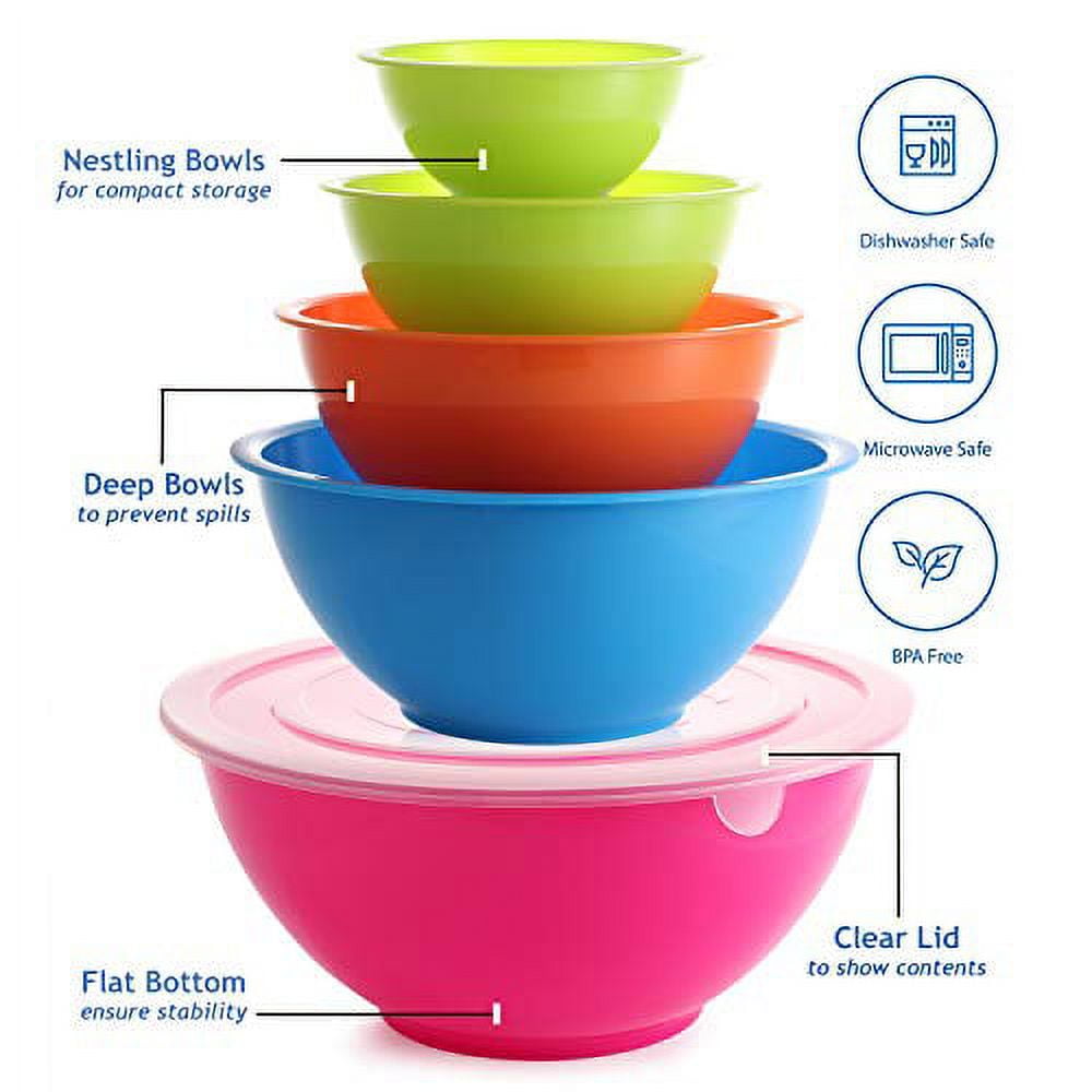 Personalized Colorful Plastic Kitchen Mixing Bowl Kitchen Tools
