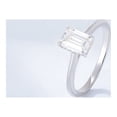 thumbnail image 4 of 0.75Ct Aquamarine & Diamond Rings for Women - Emerald Cut 925 Sterling Silver Rings - Engagement Rings & Wedding Rings for Women, 4 of 4