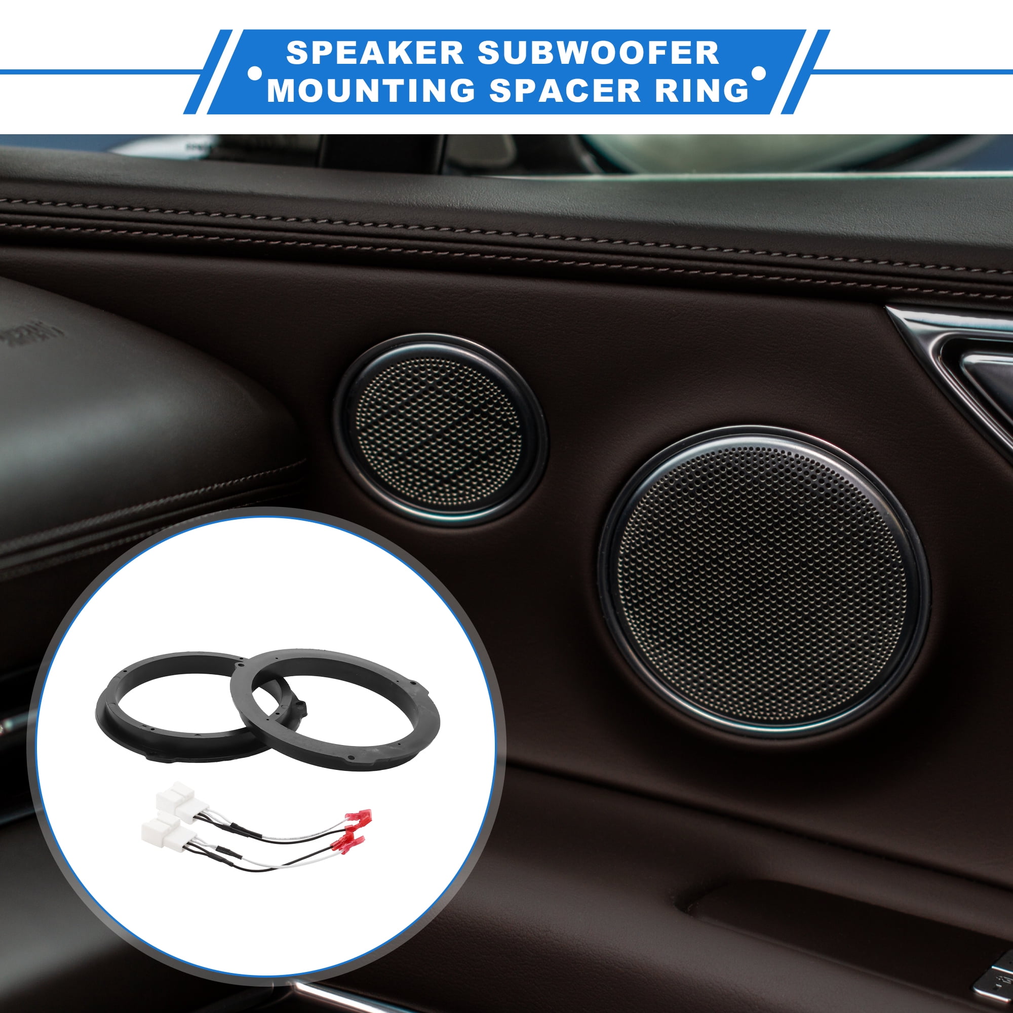 Unique Bargains 2 Set Speaker for Spacer Ring for Ford for Mustang 2015-2018