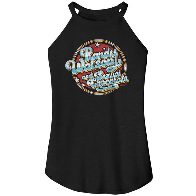 Coming To America Randy and Chocolate Black Women's Sleeveless Rocker Tank Top