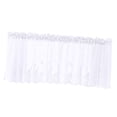 thumbnail image 2 of 51x16inch Embroidered Short Curtain Small Window Valance for Kitchen 130x41cm, 2 of 8