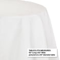 thumbnail image 2 of 12/Case Bulk White Round Paper Table Covers 82 inch, 2 of 6