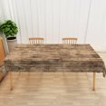 thumbnail image 4 of Brown Wood Grain Rectangle Tablecloth 60x84 Inch Rustic Natural Wooden Fabric Table Cloth Polyester Wrinkle and Oil Resistance Reusable Table Cover for Cottage Garden Theme Party Dining Decor, 4 of 6