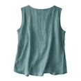 thumbnail image 6 of Women's Tank Tops, Casual Camisoles Sleeveless Blouses for Dressy Summer Shirts and Business Casual Wear,Turquoise,2XL, 6 of 8