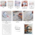 thumbnail image 3 of Paint By Numbers Kit for Adults Beginner - DIY Autumn House Reflection Tranquil Lake Canvas Painting Kits for Adults, Frameless Paint By Number for Adults for Home Wall Decor 16x20 Inch, 3 of 7