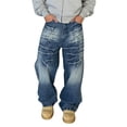 thumbnail image 1 of Jeans pour Hommes Classification de Produit Rue Haute Jambe Droite Jeans Déchirés pour Pantalon Grand Rétro Coupe Ample Titre du Produit, 1 of 5