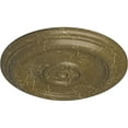 thumbnail image 3 of Ekena Millwork 12"OD x 1"P Traditional Ceiling Medallion (Fits Canopies up to 2 3/4"), Hand-Painted Mississippi Mud Crackle, 3 of 6