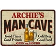 thumbnail image 1 of ARCHIE'S Man Cave Metal Sign Wall Decor Gift 8x12 208120011365, 1 of 1
