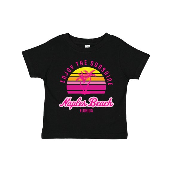 Inktastic Summer Enjoy the Sunshine Naples Beach Florida in Pink Boys or Girls Toddler T-Shirt