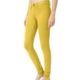 thumbnail image 2 of J. METHOD Women’s Skinny Pants Soft Everyday Solid Color Basic Slim Tight Fit Stretch Legging Jeggings Jeans NEWP77 Mustard 2X, 2 of 6