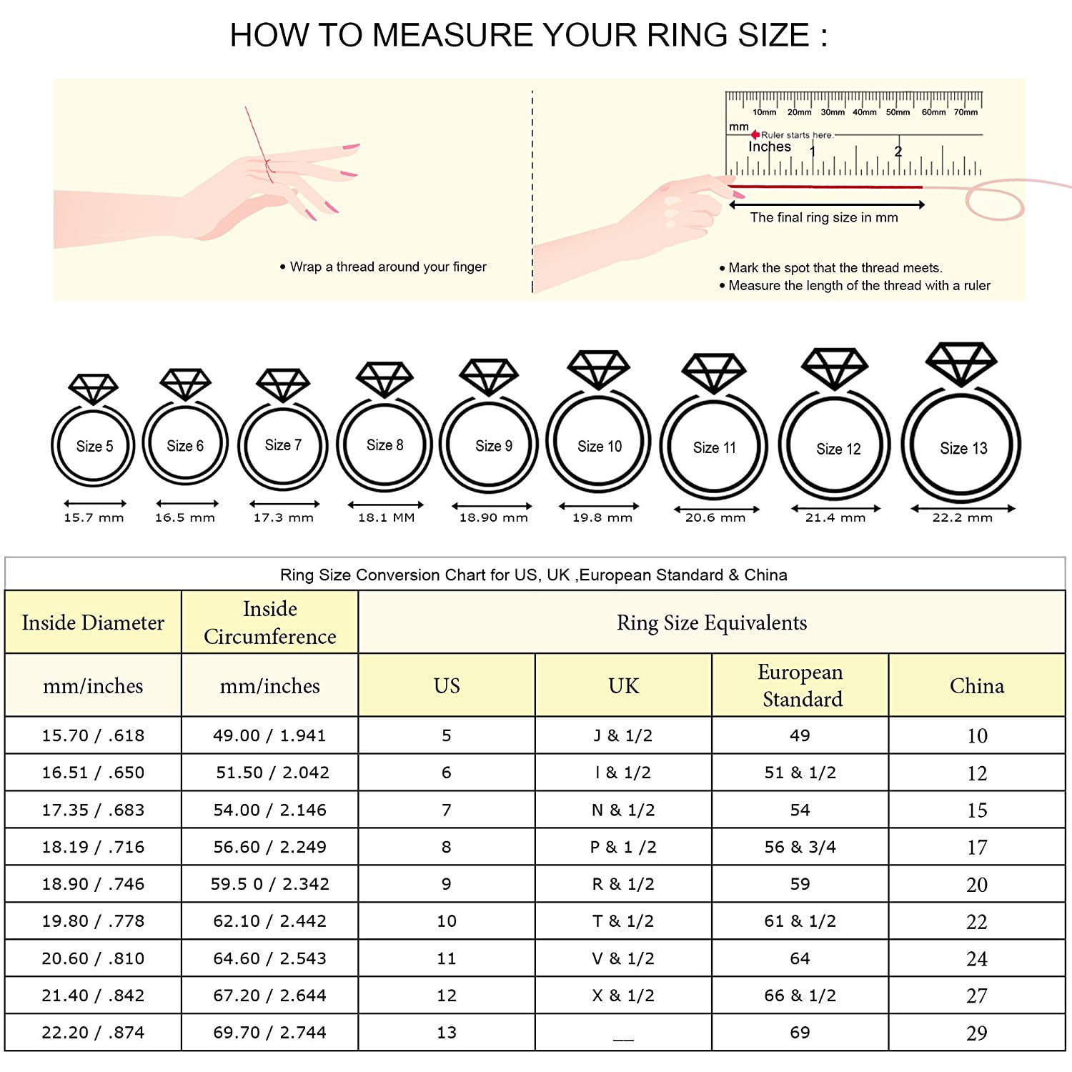 How do I know my ring size? - Mens Wedding Rings