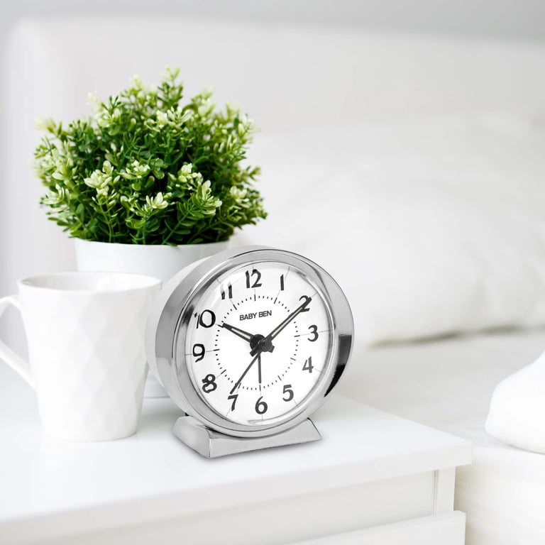 Westclox Baby Ben Classic Analog Alarm Clock, Silver photo 5