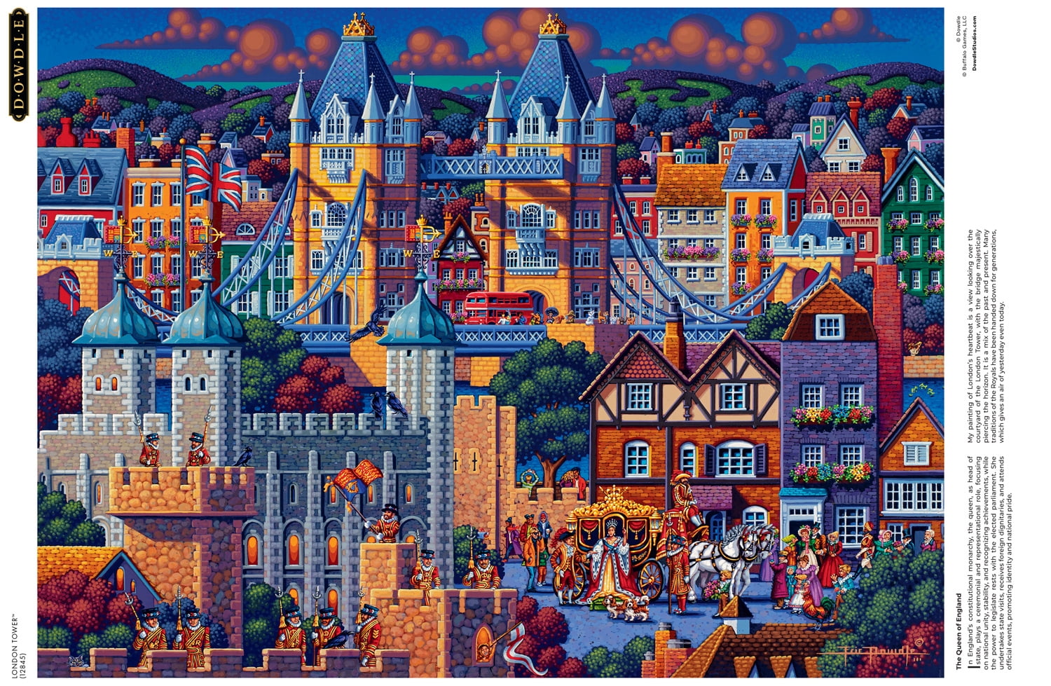 Buffalo Games London Tower 1000-Piece Interlocking Jigsaw Puzzle for Adults Ages 14-99 Years