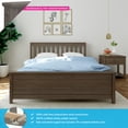 thumbnail image 2 of Max & Lily Queen Bed Frame, Solid Wood Platform Bed with Slatted Headboard for Kids, 2 of 11