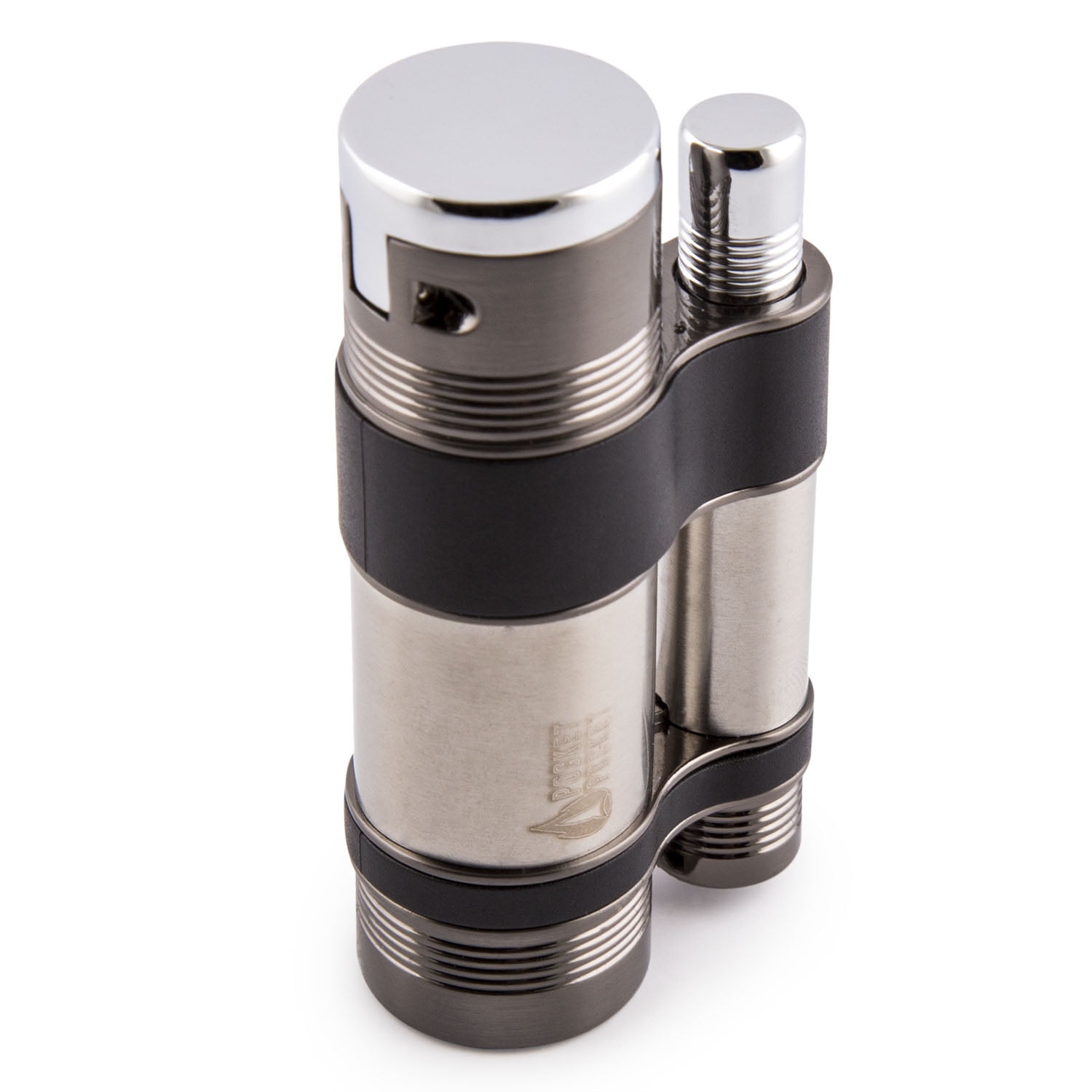 Pocket Rocket Triple Flame Jet Cigarette Cigar Lighter Black