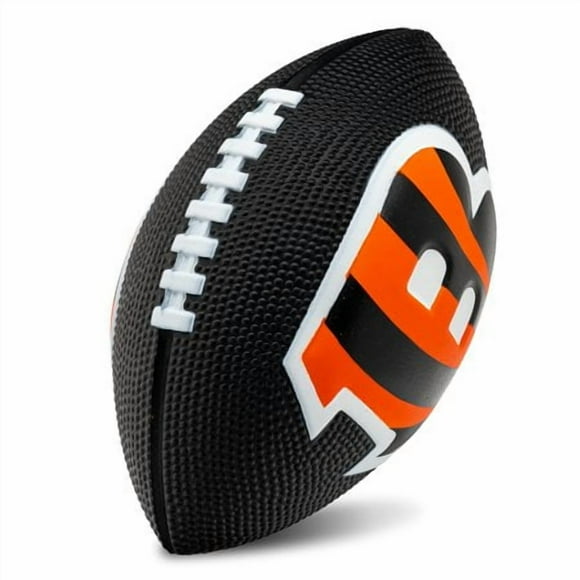 Franklin Sports NFL Cincinnati Bengals Football - Kids Foam Football - Soft Football - Mini Size - Perfect for Gameday - 8.5"" 3D Logos!