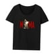 thumbnail image 3 of Camiseta para mujer Trajes femeninos Señoras Casual Ropa clásica Camiseta básica L, 3 of 8