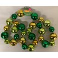 thumbnail image 2 of 46" Jumbo St Patricks Day Green and Gold Beads Necklace Costume Accessory, 2 of 2