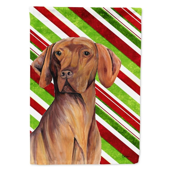 Vizsla Candy Cane Holiday Christmas Garden Flag