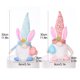 thumbnail image 5 of Decoración de Pascua con sombrero de lentejuelas iluminado muñeco sin rostro muñeco Rudolph iluminado de Pascua-rosa necesita traer sus propias tres pilas AA tela/PVC/algodón ANGGREK  Otros, 5 of 8