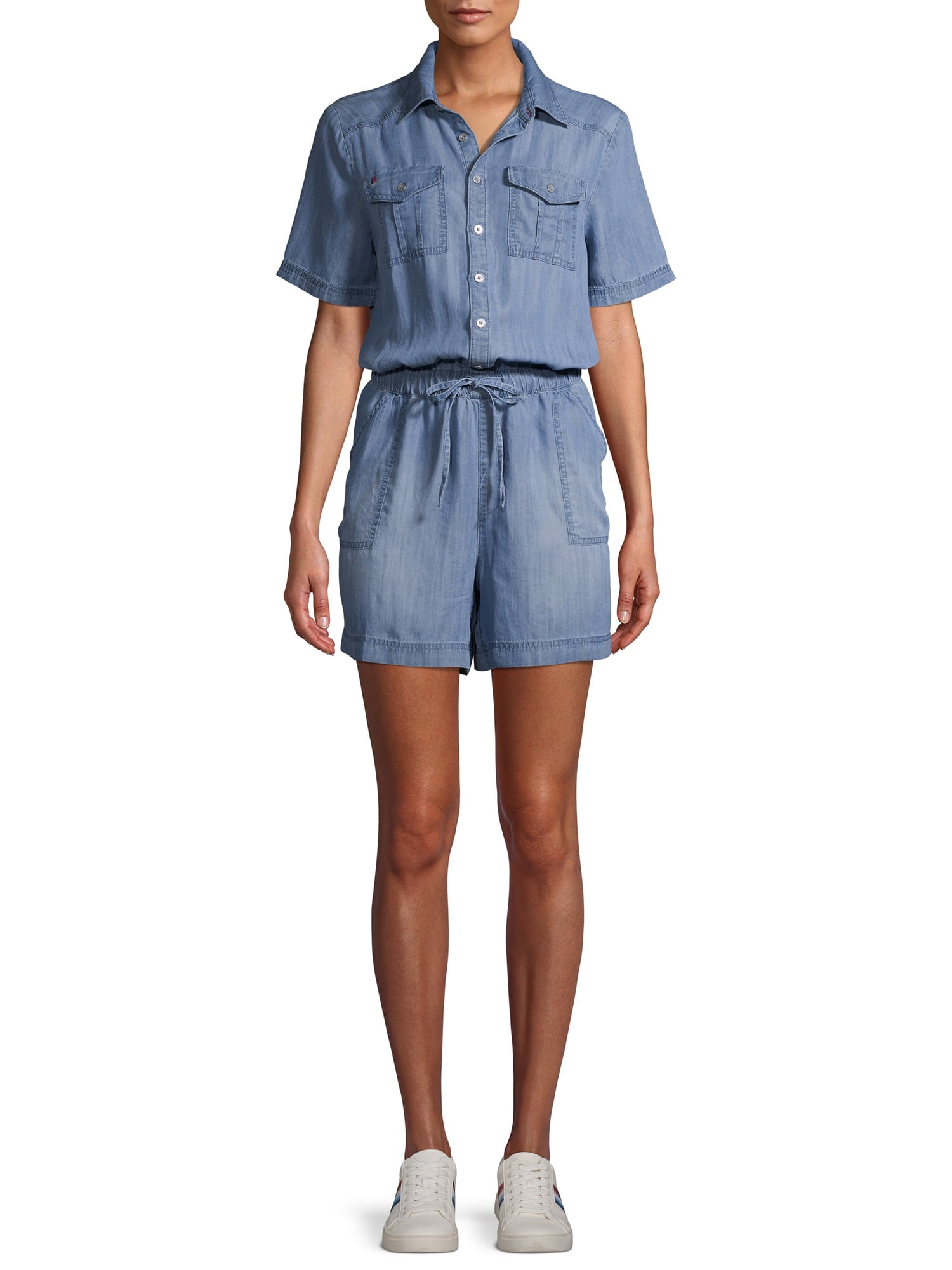 short sleeve pant romper