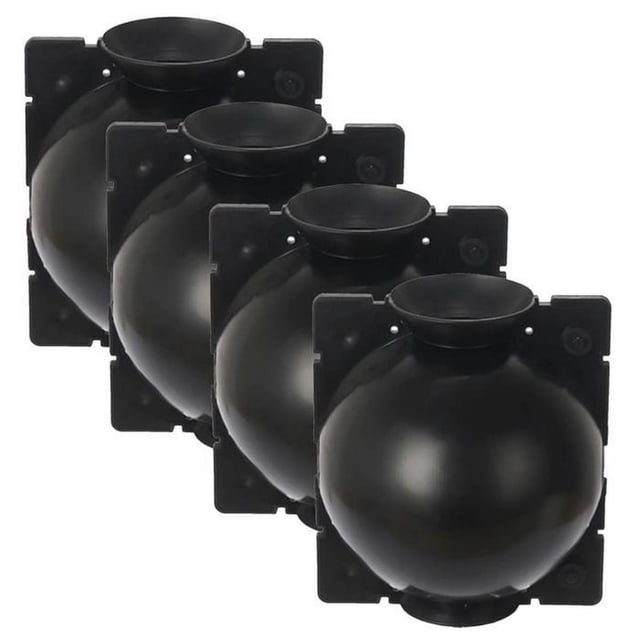 Caja de Plantas Reutilizables RootPro 4 Pzas 10x8cm Negro Polipropileno.