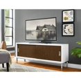 thumbnail image 2 of Pemberly Row Console de Télévision 60" avec Porte Coulissante en Noyer Blanc, 2 of 4