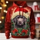 thumbnail image 3 of Sudadera con capucha navideña para hombre, sudadera con estampado 3D de animales, sudadera de manga larga, sudaderas casuales de gran tamaño para hombre, sudaderas con capucha, ropa, 3 of 5