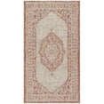 thumbnail image 4 of SAFAVIEH Courtyard Avi Traditional Indoor/Outdoor Area Rug, 5'3" x 7'7", Light Beige/Terracotta, 4 of 10