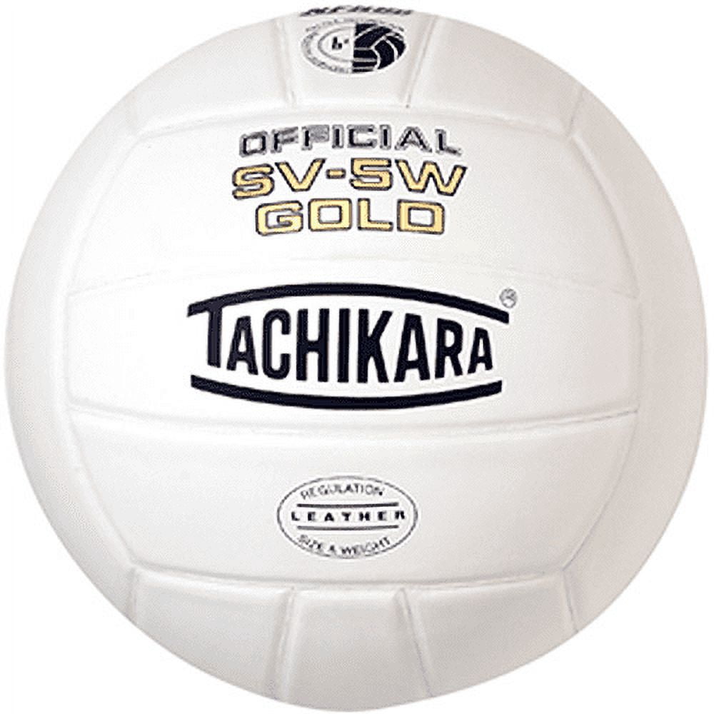 Tachikara 5V-5W Leather Volleyball, White