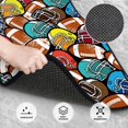 thumbnail image 3 of Fotbe American Football Juego de 4 Tapetes para Auto con Estampado – Alfombrillas de Goma Reforzada, Diseño Antideslizante, Protección para Todo el Año – Vehículos, Autos, Camionetas y SUVs, 3 of 7