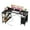 Black, variant on L Shaped Desk with Shelf Drawers 47 Inch, Corner Computer Desks Gaming with Power Outlet, Study Table with Adjustable Shelves, Home Office Tables for Bedroom Teacher Reading Writing