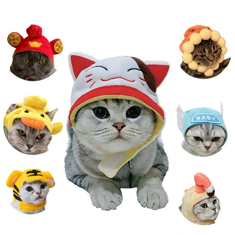 Cute Black Cat Design Pet Hat Funny Cat Headgear Pet Decoration Headwear  For Photo Props - Temu