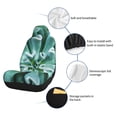 thumbnail image 6 of Sikiie Teal Cactus Car Seat Covers 2PCs Front Car Seat Covers Universal fit for Most Cars SUVs and Trucks-1, 6 of 9