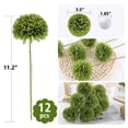 thumbnail image 3 of Flores artificiales de crisantemos Rowfad Green (12 unidades), 3 of 8