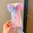 thumbnail image 2 of CUZIBR Toddler Girls Ribbon Headband Colorful Cute Bow Hair Clips Princess Hair Barrettes Sparkly Pearl Sequins Clips Hair Accessories Hairpins Party Wedding Birthday Headwear,Purple,3-16 Years, 2 of 3