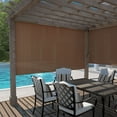 thumbnail image 4 of Coolaroo 4' x 6' Outdoor UV Blocking Cordless Solar Roller Shade Blind, Mocha, 4 of 10