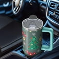 thumbnail image 5 of 30oz Christmas Elk Tumbler with Handle, Festive Holiday Coffee Cup with Straw Lid, Winter Stainless Steel Insulated Mug, Gifts for Women Men, 5 of 5