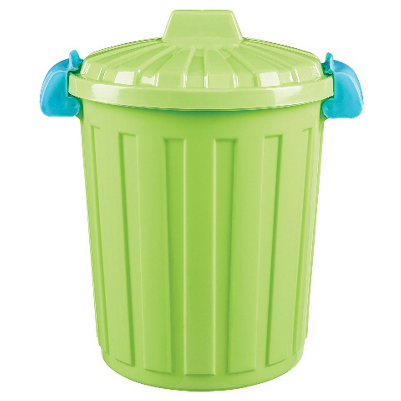 Hemi Casa Trash Can W/Round Lid, 7 L Durable Long Lasting Item, Used