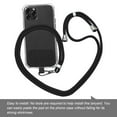 thumbnail image 4 of CNKOO Sangle de Cou de Smartphone Portable Réglable Pendaison Smartphone Clés Caméra Corde Portable Marche Amovible Noir, 4 of 4