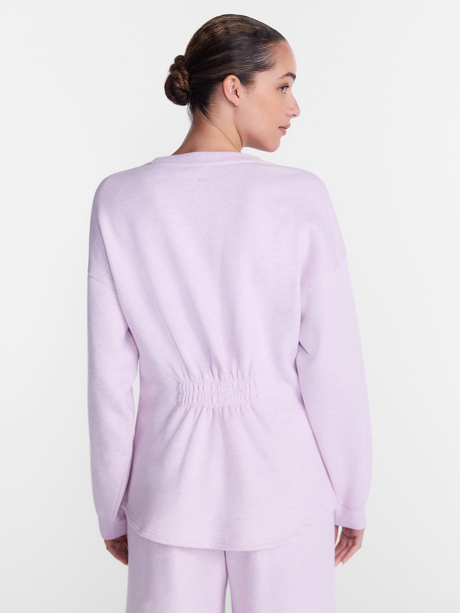 Athletic Works Women's and Women's Plus Cinched Fleece Sweatshirt, Sizes XS-4X