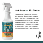 Doctor Zymes Multi-Purpose RTU Cleaner - Effective & Versatile Cleaning Solution – Natural, Ready to Use, 16oz