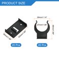 thumbnail image 2 of Unique Bargains 20Pack 1.65''x1.38'' Plastic Leveler Leg Toe Kitchen Clips with Connector, Black, 2 of 6