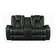 thumbnail image 2 of Delange Power^2 Loveseat with Headrests Black, 2 of 3
